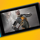 An image of Half-Life 2 protagonist Gordon Freeman getting grabbed by the neck is superimposed onto the Nintendo Switch's screen.